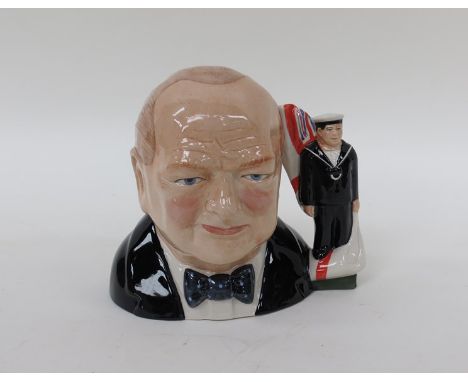 A Manor Limited Editions character jug of Winston Churchill "Navy Forces Churchill" 45/500