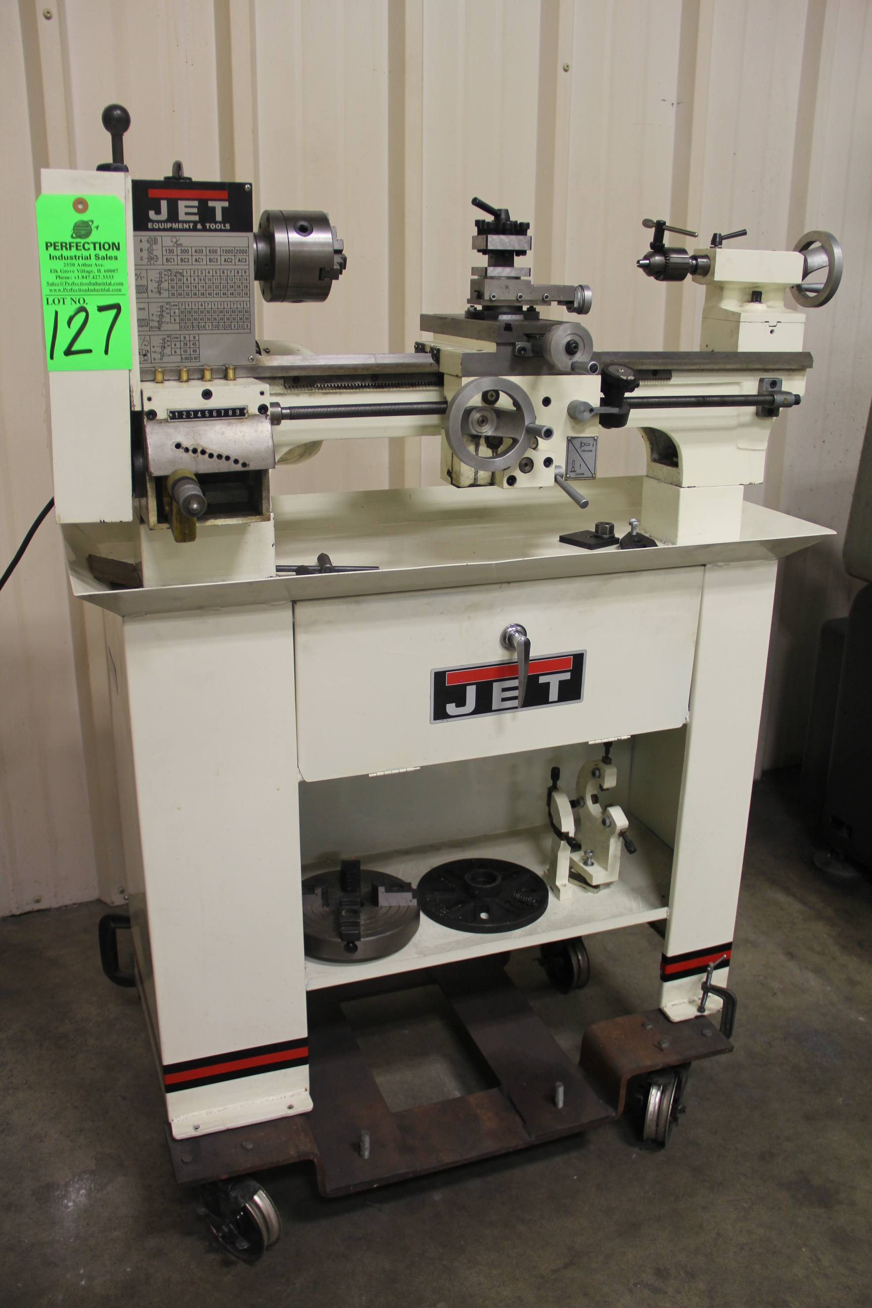 JET BD920N BELT DRIVE BENCH LATHE, S/N. 9055200; 9â€ x 20â€ Capacity
