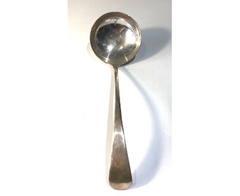 Silver soup ladle by mappin &amp; webb measures approx 28cm long weight 190g 