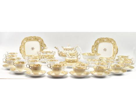 Coalport - Adelaide pattern - a 20th century porcelain part tea service in the Adelaide design. Featuring Regency style gilde