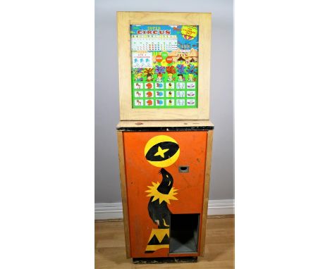 Super Circus by Auto Bell Novelty, USA, an electric slot machine, c. 1960, 144 x 47 x 42cm 