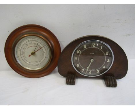 A retro metamec clock and barometer