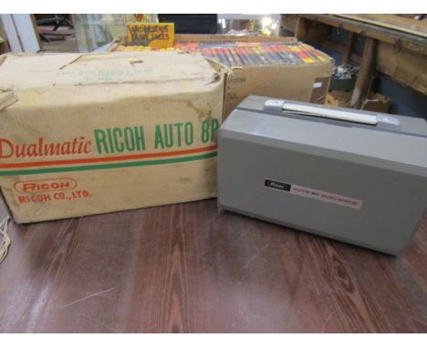 Vintage Ricoh dualmatic projector in box