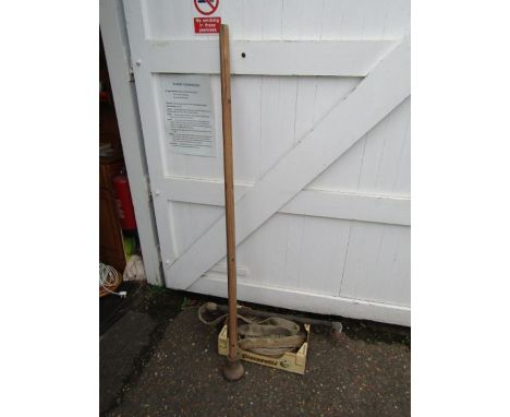 Vintage hose and ground compactor