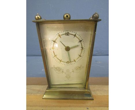 German art deco carriage clock 9cm tall