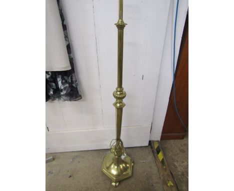 A Brass standard lamp