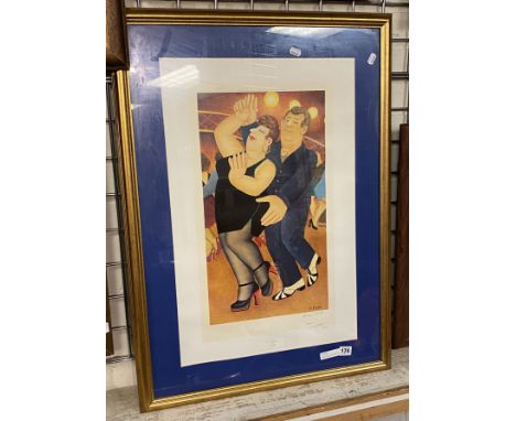 BERYL COOK LTD EDITION GALLERY STAMPED SIGNED FRAMED PRINT ''DIRTY DANCING” APPROX 40CMS H X 46 CMS