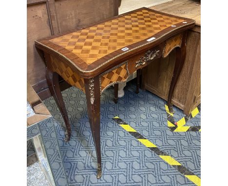 MARQUETRY CARD TABLE