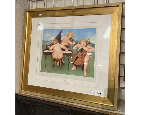 BERYL COOK LTD EDITION GALLERY STAMPED SIGNED FRAMED PRINT ''MEADOW SUITE'' - APPROX 64CMS X 41CMS