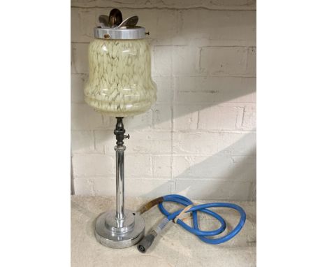 ART DECO GAS LIT TABLE LAMP - APPROX 50 CMS H