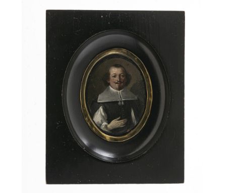 Deutsch um 1639

Bildnis eines 34-jährigen Mannes

Hüftbild leicht nach rechts. L. o. 1639 datiert, l. M. mit dem Alter des D