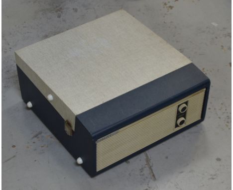A vintage Fidelity HF35 portable record player.