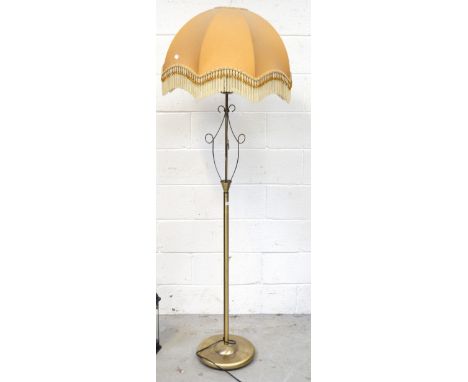 A metal standard lamp.