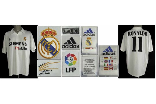 real madrid match worn shirts