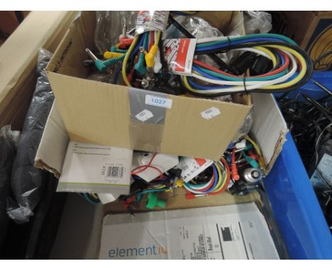 A selection of patch cables etc