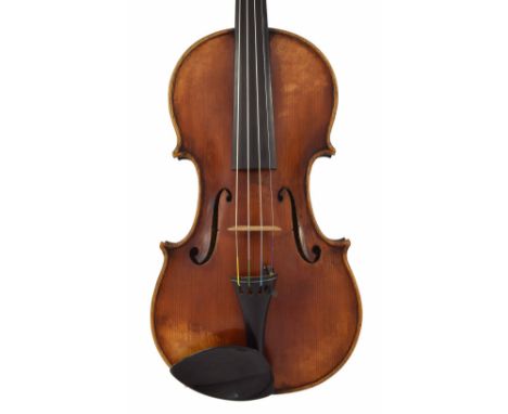 French violin by and labelled Concerto Hercul, Victor Joseph Charotte, fecit Mircurtice Anno 1926, the two piece back of medi