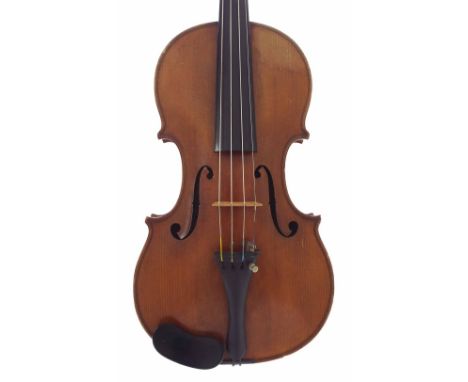 Good violin by Hart & Son and labelled Hart & Son Makers, 28 Wardour Street W.London..., the two piece back of medium fine cu