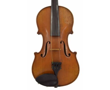 Good French violin by and labelled Giovanni Battista Rugginelli Luthier ? Paris, Made and Circulated by Beare & Son of London