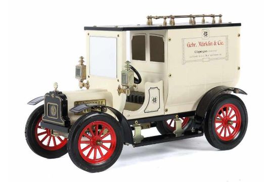 Lkw Oldtimer Carette Replika Ende Jh Blech Beige Und Schwarz Lackiert Mit Aufschrift Ge