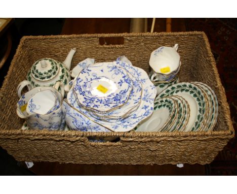 A Royal Worcester 'Royal Oak' part tea set, together with a Coalport 'Briar Rose' part tea set