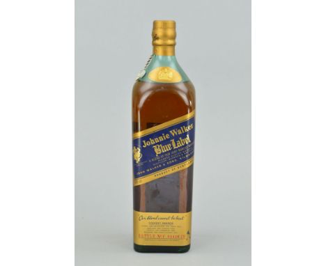 A BOTTLE OF JOHNNIE WALKER BLUE LABEL SCOTCH WHISKY, bottle No.F.01416 JW, 43% vol, 1 litre, unboxed