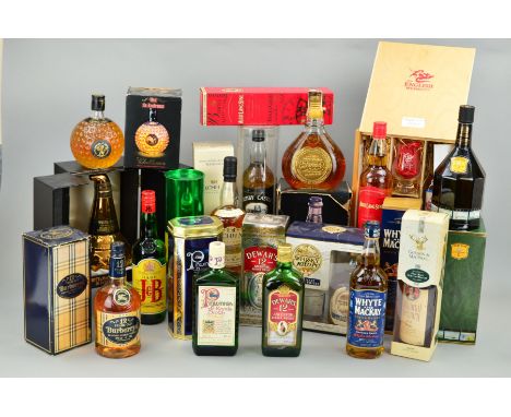 A COLLECTION OF FIFTEEN BOTTLES OF BOXED BLENDED SCOTCH WHISKY, to include Whyte and Mackay, Kuchh Nai, Gordon &amp; Macphail