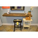 LOT - WOOD BENCH / STAND, ETC.