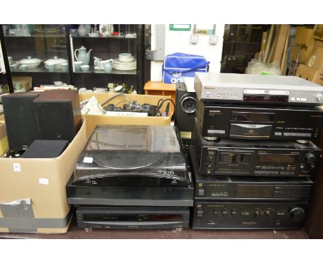 Quantity of hi-fi and related equipment to include Audiophile Concept amplifier and tuner, Systemdek 920 turntable etc.
