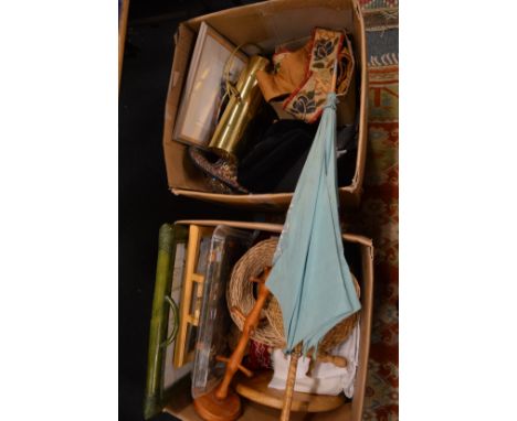 Two large boxes of miscellaneous collectables.