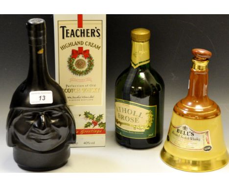 Wines and Spirits - Teachers Highland Cream Scotch whisky, boxed; Bells whisky ; Atholl Brose Scotch liqueur; etc (4 bottles)