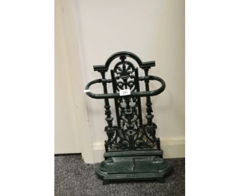 A Victorian style cast iron stick stand