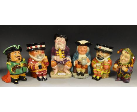 Toby Jugs- Melba ware, Sylvan etc, (6)