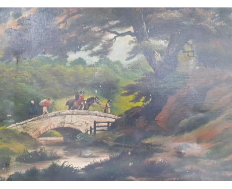 R Sabblink - The Wanderer Returns, oil on canvas, 56 x 46cm, signed lower right hand corner, unframed, originally painted for