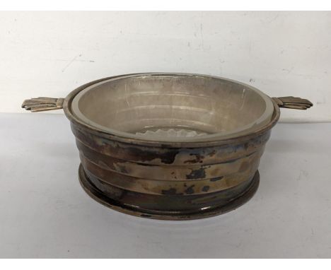 An early 20th century silver butter dish, hallmarked Birmingham 1935, weight excluding glass liner, 94.3gLocation: 