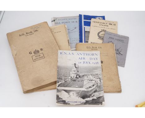 Sundry items of printed matter and ephemera pertaining to the training and service of a Fleet Air Arm Chief Petty Officer and