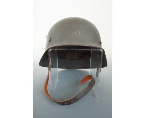 A German Third Reich steel helmet