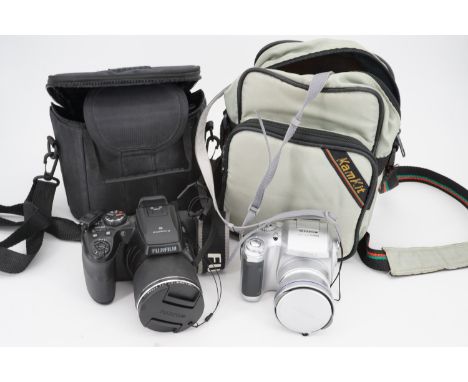 A FinePix 53000 camera and a FinePix S9200 digital camera
