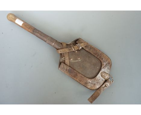A Great War entrenching tool and carrier