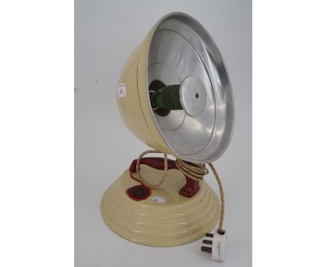 A 1950s Barber 'health' heat lamp 