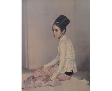 After Sir Gerald Kelly "Princess Saw Ohn Nyun", lithographic print in period frame, circa 1960s, 61 x 74 cm 