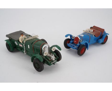 1960s Scalextric Alpha Romeo and Bentley 4 1/2 litre racing slot cars