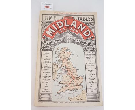 An Ian Allan re-print of a 1903 Midland Railway timetable