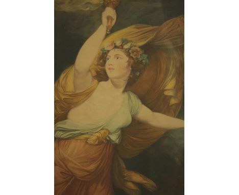 Unknown artist. Liberty. Mounted and framed print. H.57 x W.48 cm.