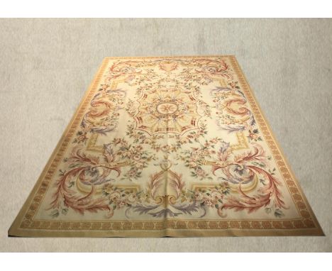 An Aubusson tapestry style carpet. L.280 W.181cm. 