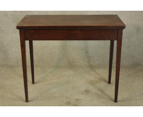 Card table, Georgian mahogany. H.73 W.92cm. 
