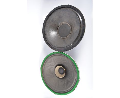 Seven loose speaker subwoofers, including Warfdale and other makes, 