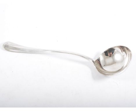 A silver ladle, Atkin Brothers, Sheffield 1936, fiddle pattern, 31cm, 7.6oz.