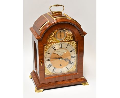 A FINE QUALITY REPRODUCTION BRACKET CLOCK by Sinclair Harding, eight bell chiming with triple fusee movement, regulated by a 