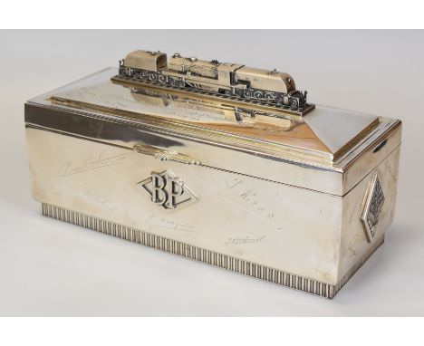 AN IMPRESSIVE SILVER BOX HAVING CONNECTIONS TO THE VIVIAN FAMILY OF SWANSEA, WITH SWANSEA'S INDUSTRIAL PAST & WITH PIONEERING