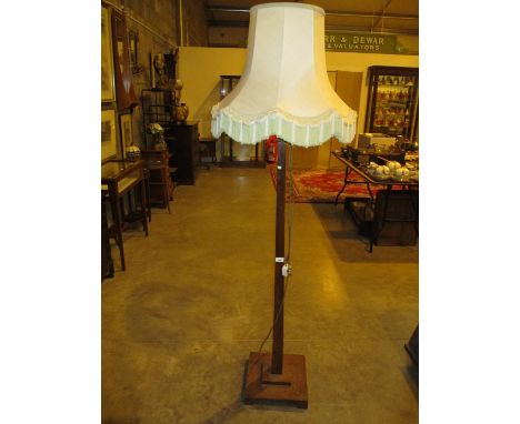 Walnut Standard Lamp with Shade 